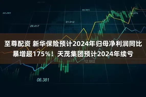至尊配资 新华保险预计2024年归母净利润同比暴增超175%！天茂集团预计2024年续亏
