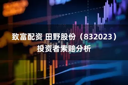致富配资 田野股份（832023）投资者索赔分析
